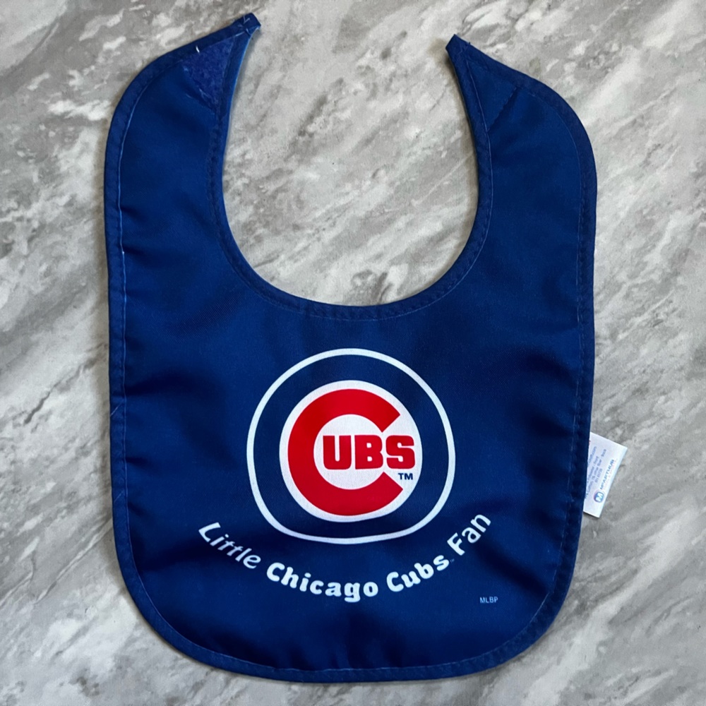 Little Chicago Cubs Fan baby bib WinCraft baseball MLB